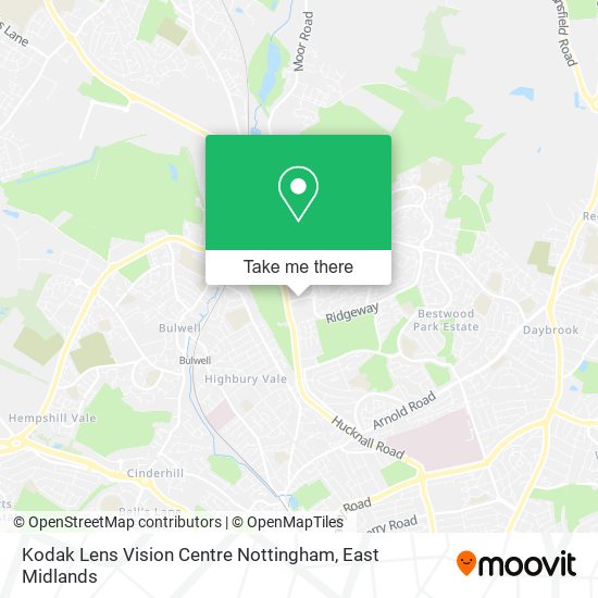 Kodak Lens Vision Centre Nottingham map