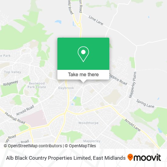 Alb Black Country Properties Limited map