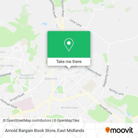 Arnold Bargain Book Store map