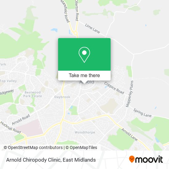 Arnold Chiropody Clinic map