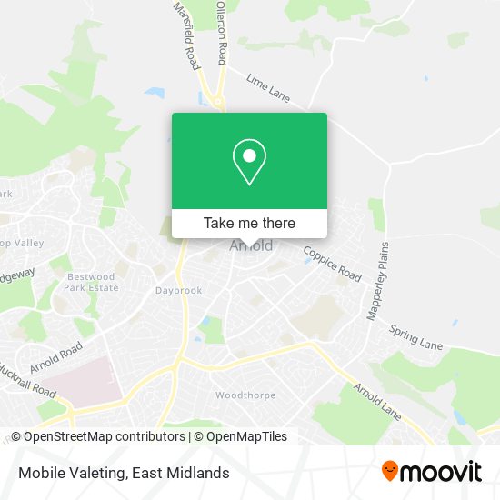 Mobile Valeting map