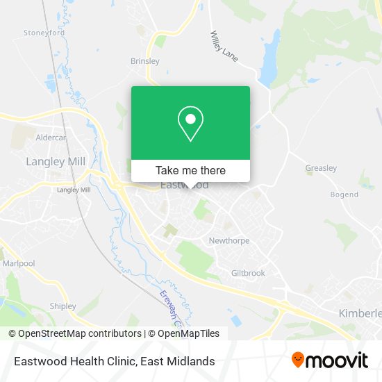 Eastwood Health Clinic map