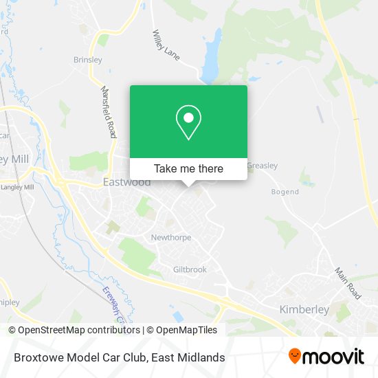 Broxtowe Model Car Club map