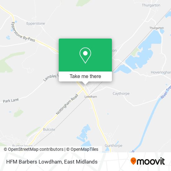 HFM Barbers Lowdham map