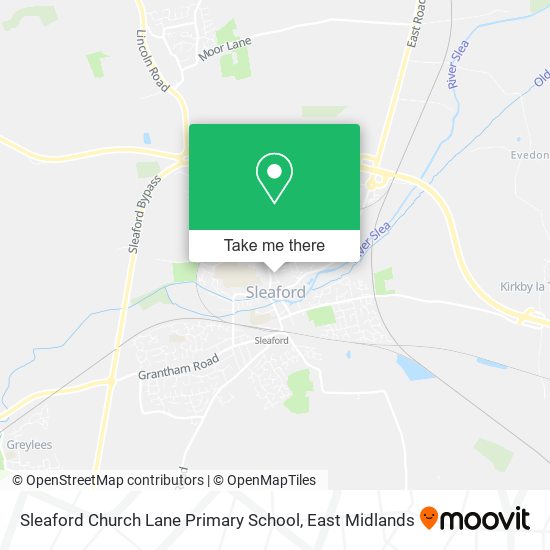 Sleaford Church Lane Primary School map
