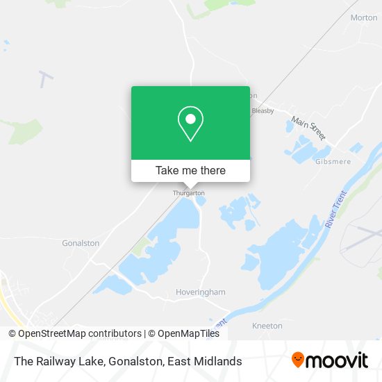 The Railway Lake, Gonalston map