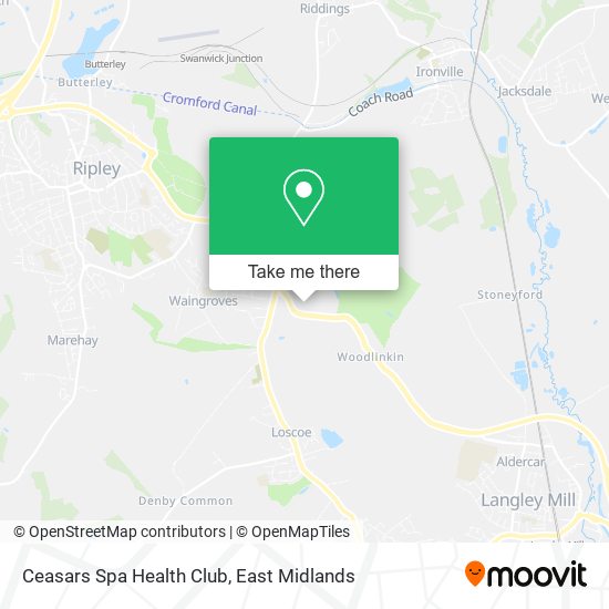 Ceasars Spa Health Club map