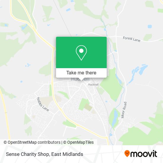 Sense Charity Shop map