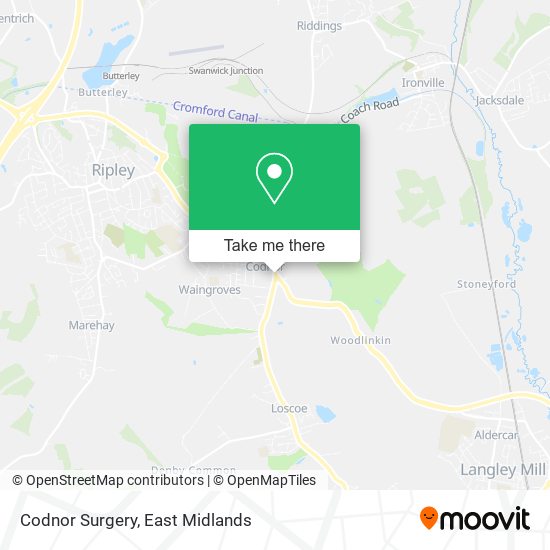 Codnor Surgery map