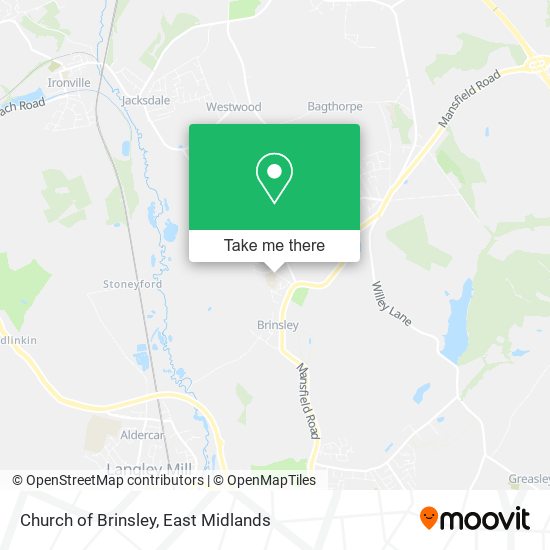 Church of Brinsley map