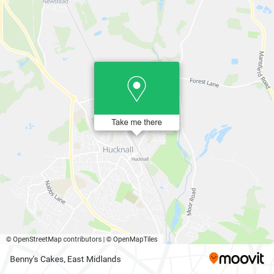 Benny's Cakes map
