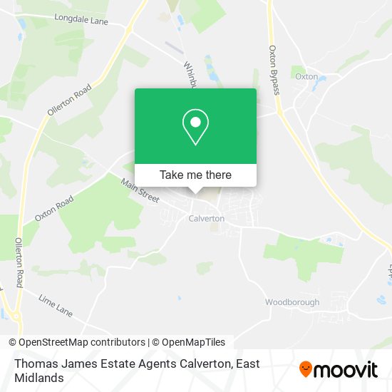 Thomas James Estate Agents Calverton map