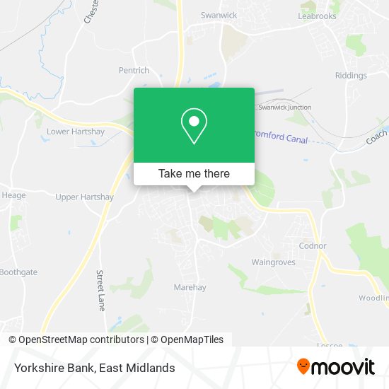 Yorkshire Bank map