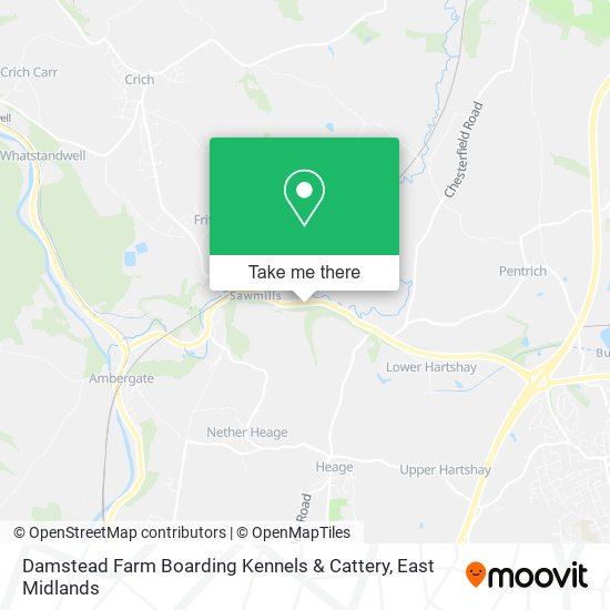 Damstead Farm Boarding Kennels & Cattery map