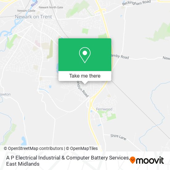 A P Electrical Industrial & Computer Battery Services map