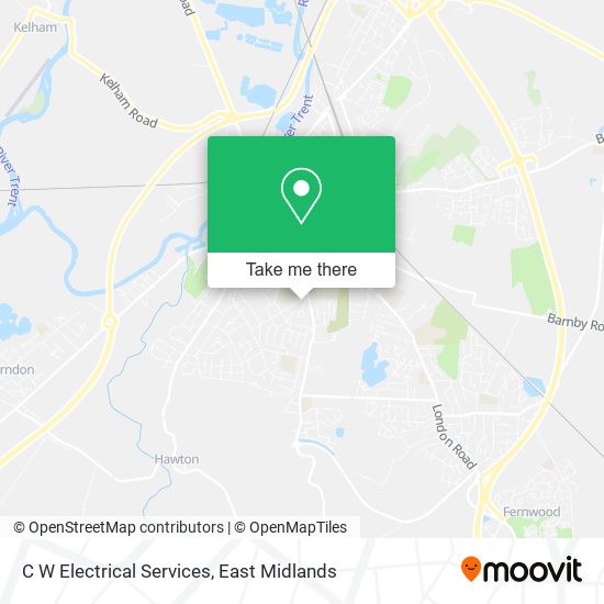 C W Electrical Services map