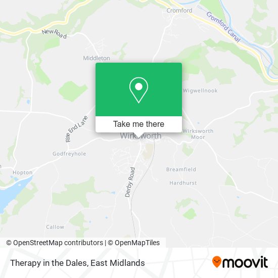 Therapy in the Dales map