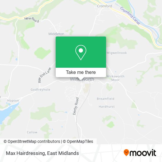 Max Hairdressing map