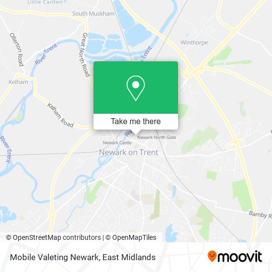Mobile Valeting Newark map
