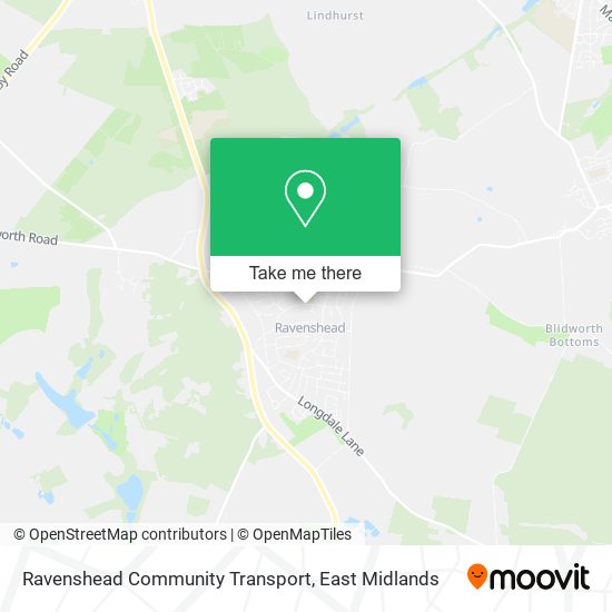 Ravenshead Community Transport map