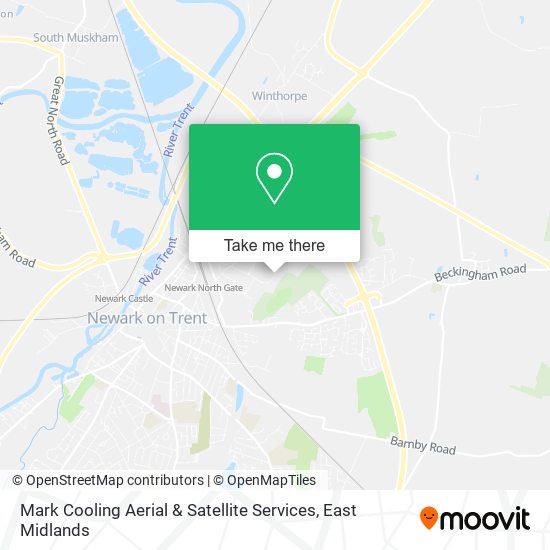 Mark Cooling Aerial & Satellite Services map