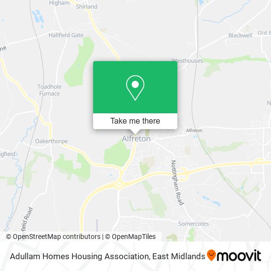 Adullam Homes Housing Association map