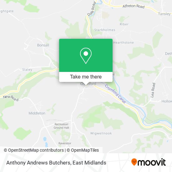 Anthony Andrews Butchers map