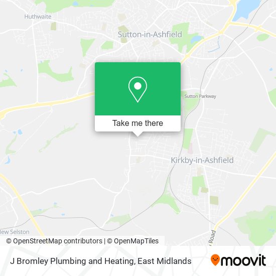 J Bromley Plumbing and Heating map