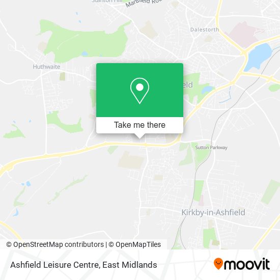 Ashfield Leisure Centre map