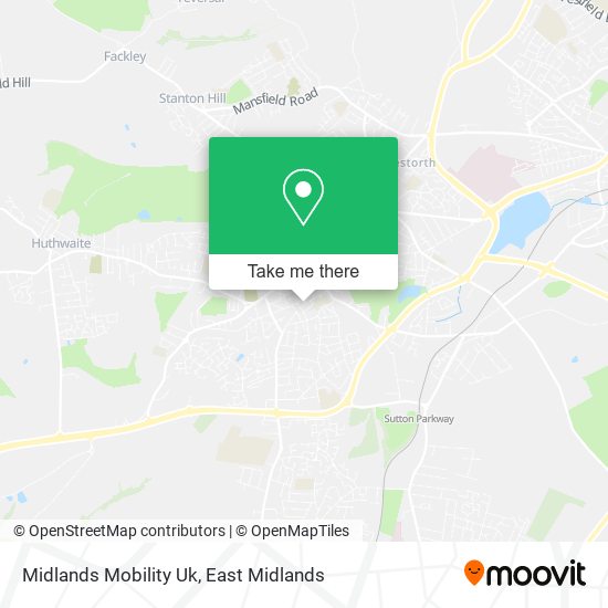 Midlands Mobility Uk map