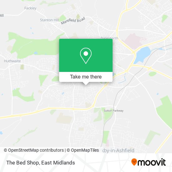 The Bed Shop map