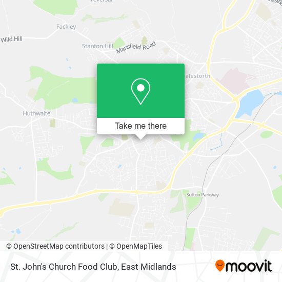 St. John's Church Food Club map
