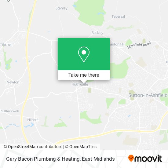 Gary Bacon Plumbing & Heating map