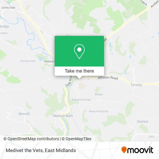 Medivet the Vets map