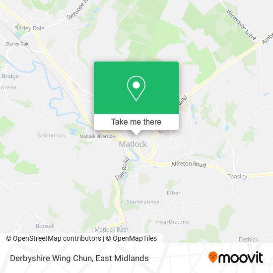 Derbyshire Wing Chun map