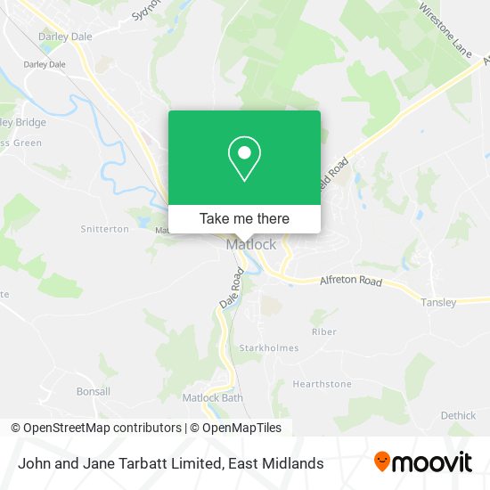 John and Jane Tarbatt Limited map