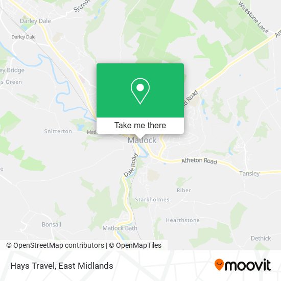 Hays Travel map