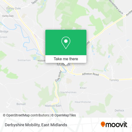 Derbyshire Mobility map