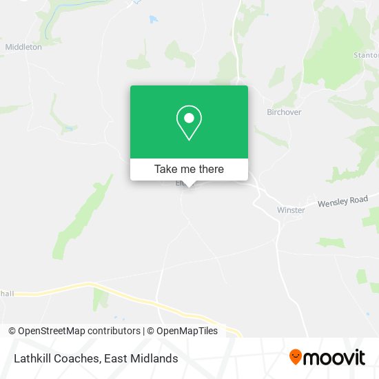 Lathkill Coaches map