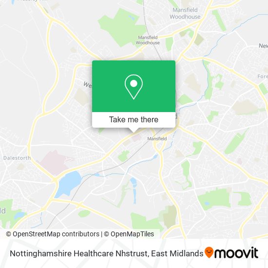 Nottinghamshire Healthcare Nhstrust map