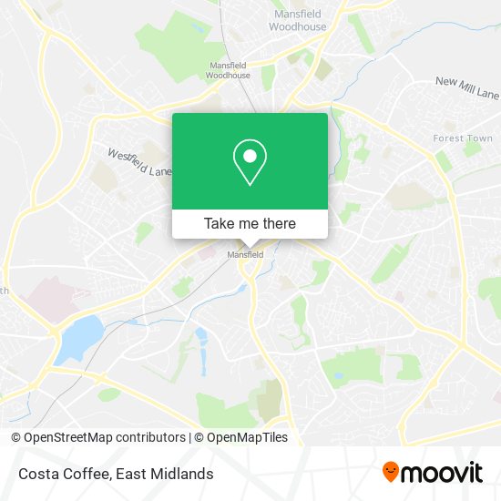 Costa Coffee map