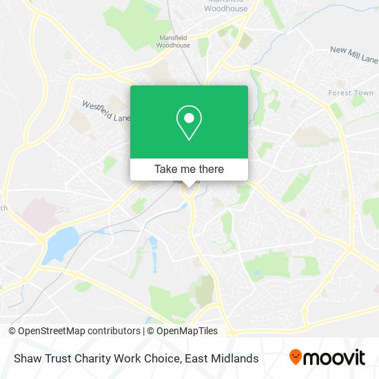 Shaw Trust Charity Work Choice map