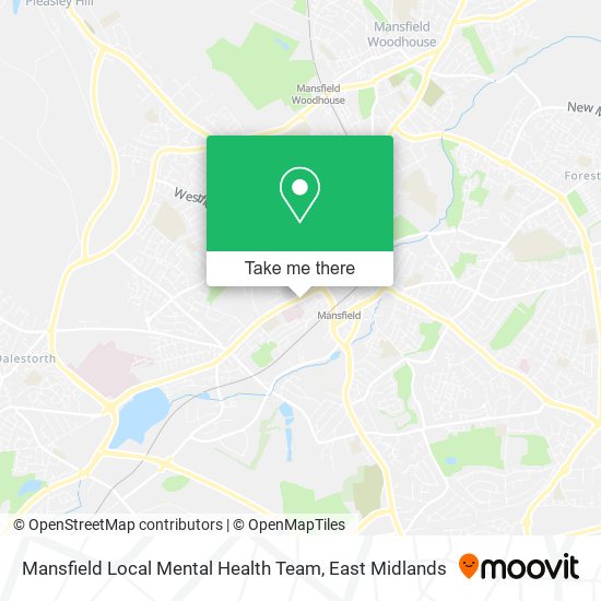 Mansfield Local Mental Health Team map