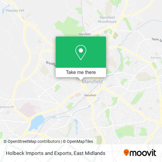 Holbeck Imports and Exports map