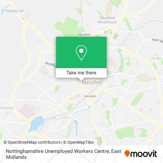 Nottinghamshire Unemployed Workers Centre map