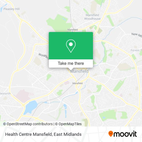 Health Centre Mansfield map