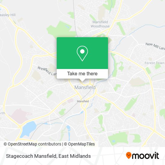 Stagecoach Mansfield map