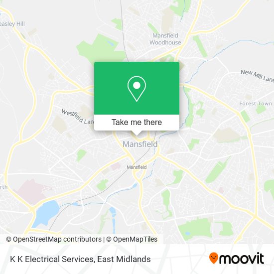 K K Electrical Services map