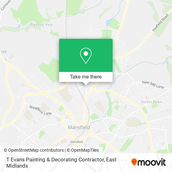 T Evans Painting & Decorating Contractor map