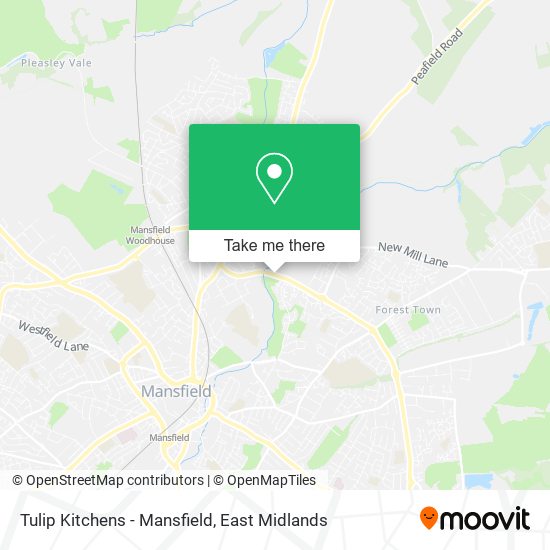 Tulip Kitchens - Mansfield map